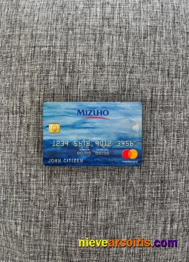 Japan Mizuho bank mastercard photolook